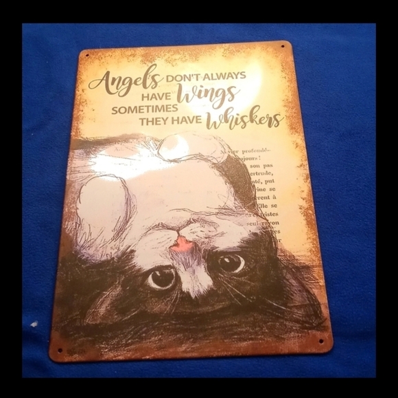 Cat metal sign 7x11.9" - Picture 2 of 6